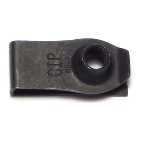 Midwest Fastener 1/4"-20 Black Phosphate Coarse Thread Extruded Long U Nuts 10PK 69242